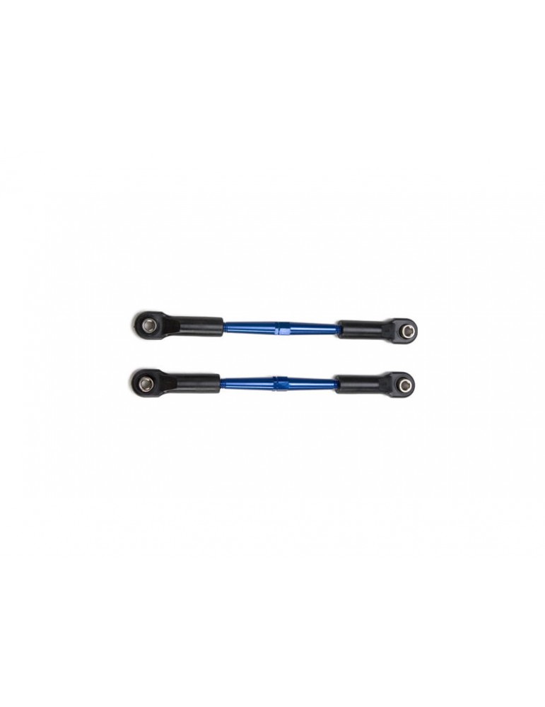 Traxxas Turnbuckles, aluminum (blue-anodized), toe links, 61mm (2)