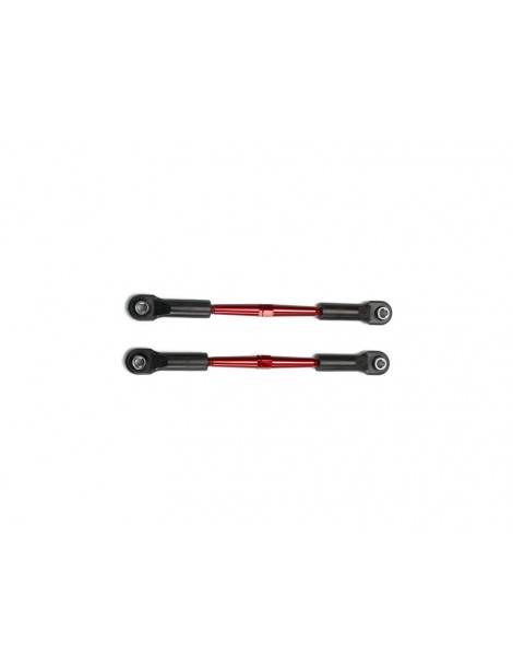 Traxxas Turnbuckles, aluminum (red-anodized), toe links, 61mm (2)