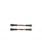 Traxxas Turnbuckles, aluminum (red-anodized), toe links, 61mm (2)