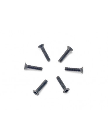 Traxxas Screws, M2.5x12mm countersunk(hex drive) (6)