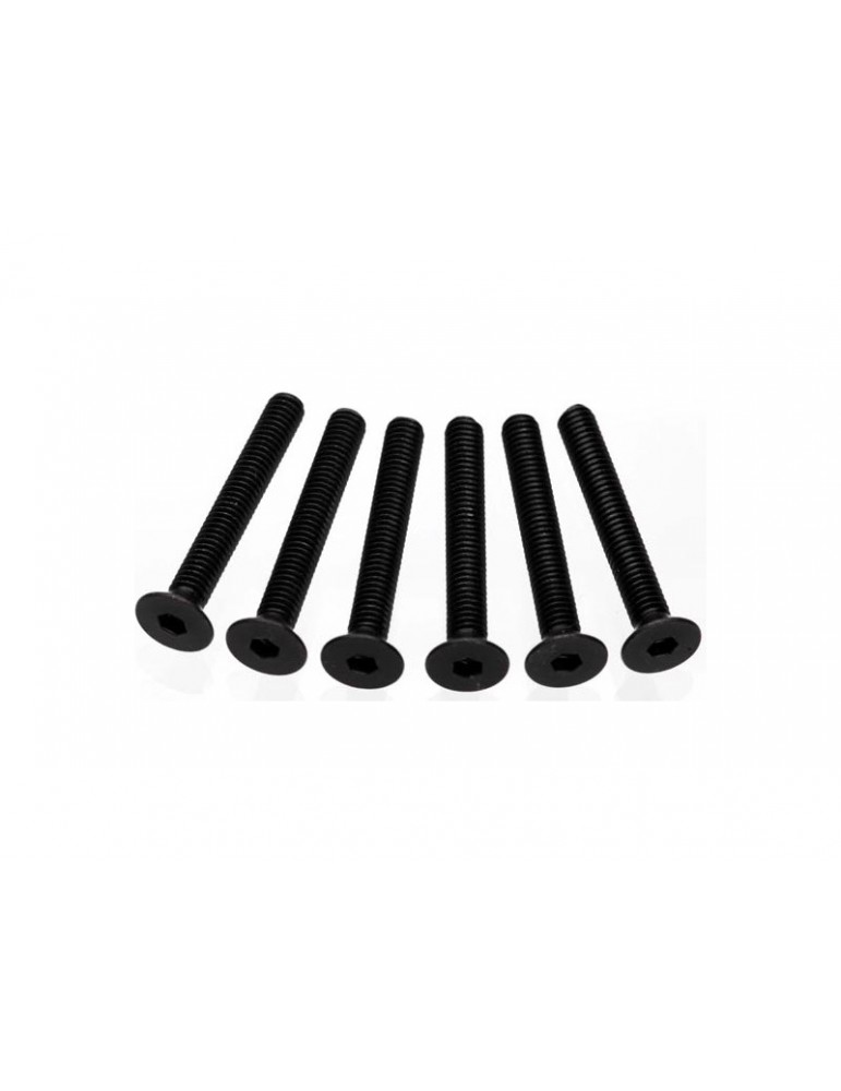 Traxxas Screws, M4x30mm countersunk (hex drive) (6)