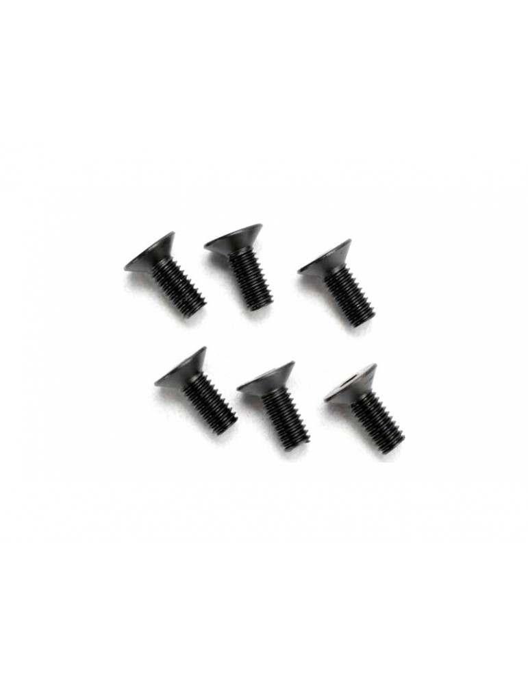 Traxxas Screws, M4x10mm countersunk (hex drive) (6)