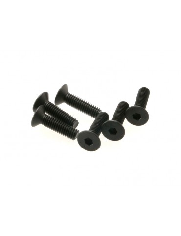 Traxxas Screws, M4x15mm countersunk (hex drive) (6)