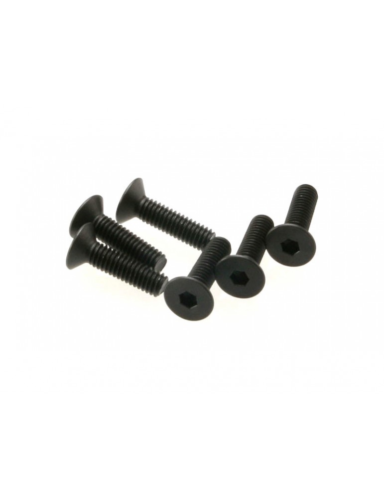 Traxxas Screws, M4x15mm countersunk (hex drive) (6)
