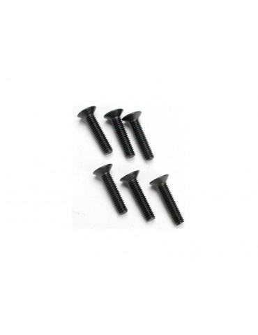 Traxxas Screws, M4x18mm countersunk (hex drive) (6)