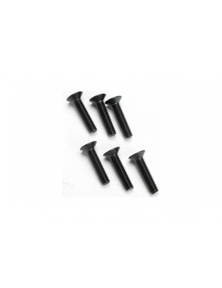Traxxas Screws, M4x18mm countersunk (hex drive) (6)