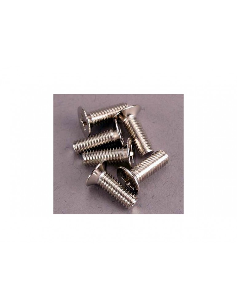 Traxxas Screws, M4x12mm countersunk (100-degree) (6)