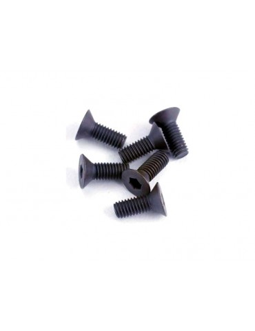 Traxxas Screws, M3x8mm countersunk (hex drive) (6)