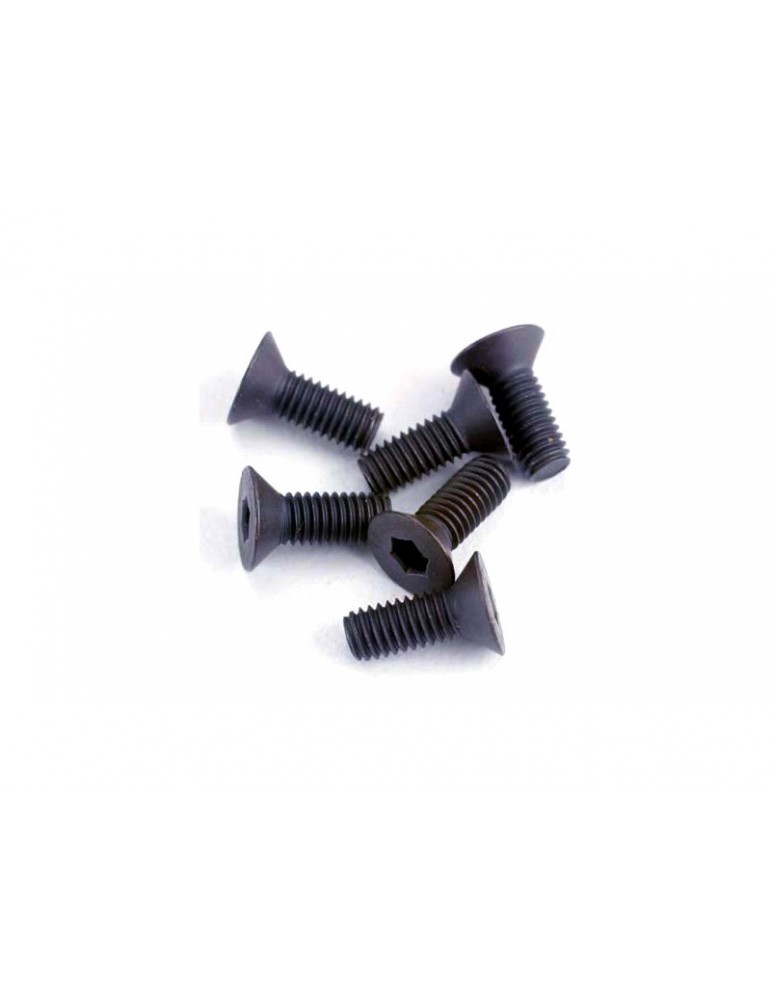 Traxxas Screws, M3x8mm countersunk (hex drive) (6)