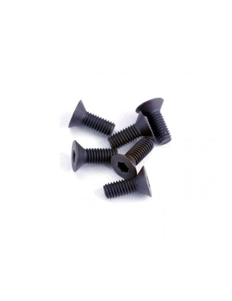 Traxxas Screws, M3x8mm countersunk (hex drive) (6)