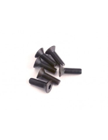 Traxxas Screws, M3x10mm countersunk (hex drive) (6)