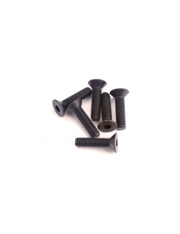Traxxas Screws, M3x12mm countersunk (hex drive) (6)