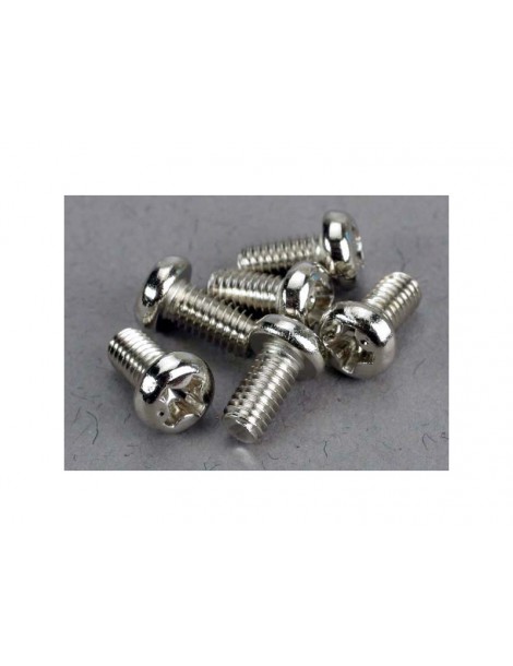 Traxxas Screws, M3x6mm roundhead (6)
