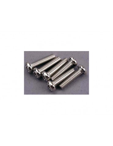 Traxxas Screws, M3x12mm roundhead (6)