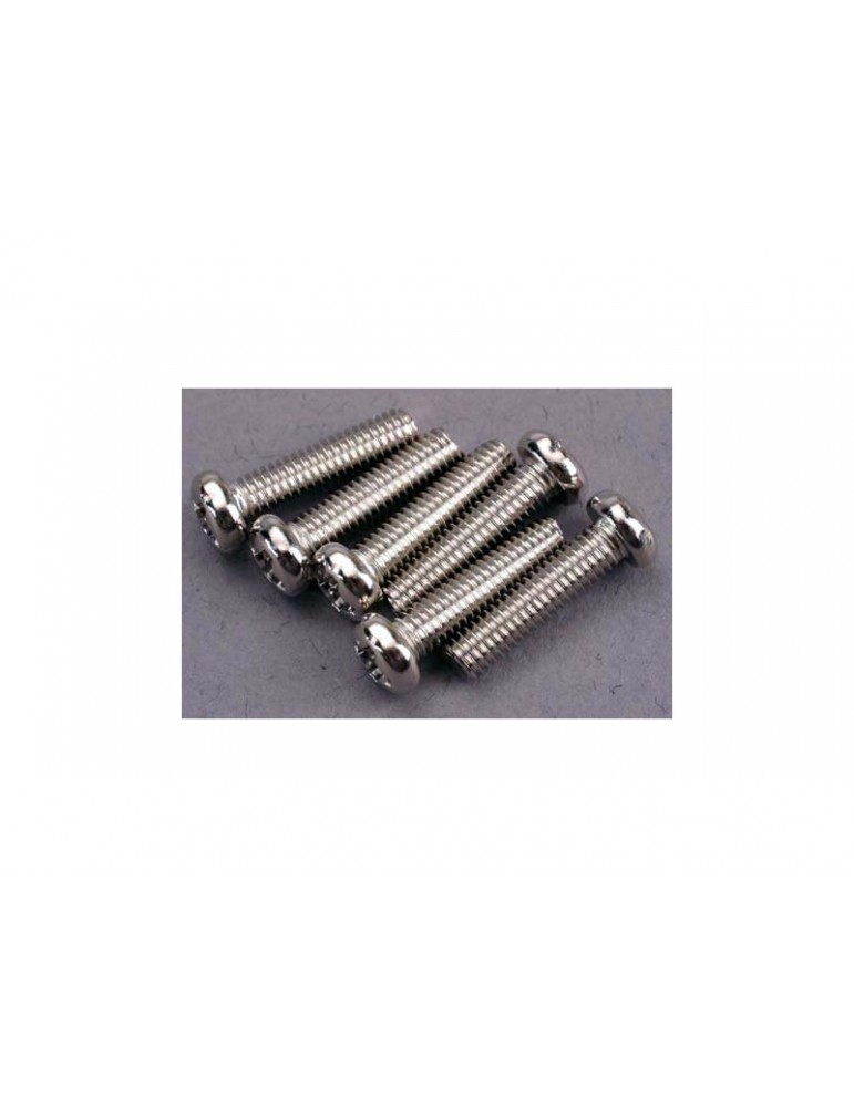 Traxxas Screws, M3x12mm roundhead (6)