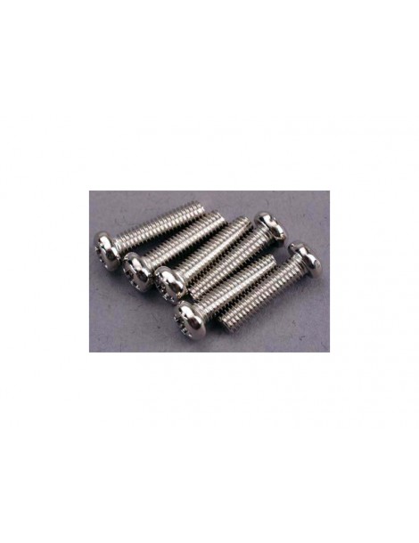 Traxxas Screws, M3x12mm roundhead (6)