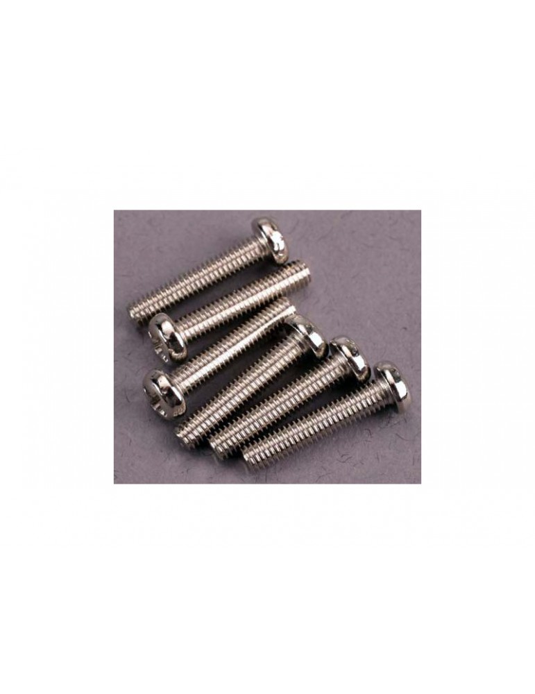 Traxxas Screws, M3x15mm roundhead (6)
