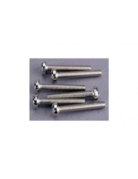 Traxxas Screws, M3x18mm roundhead (6)