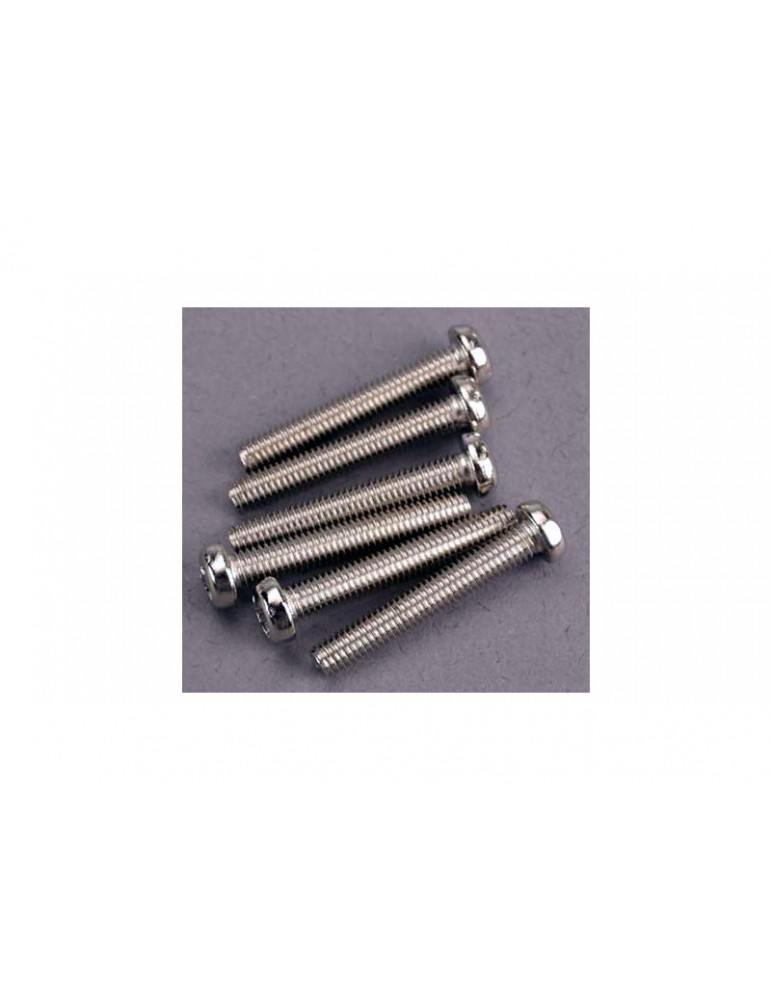 Traxxas Screws, M3x20mm roundhead (6)