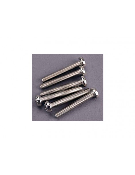 Traxxas Screws, M3x20mm roundhead (6)