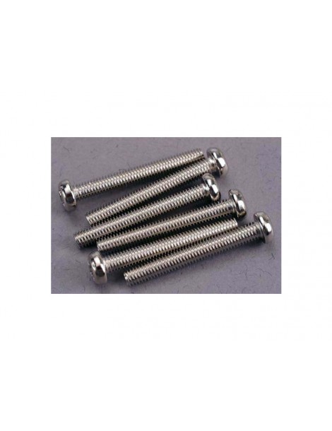 Traxxas Screws, M3x23mm roundhead (6)