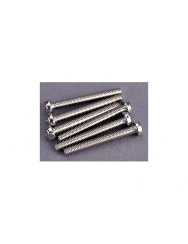 Traxxas Screws, M3x25mm roundhead (6)