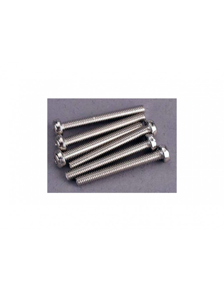 Traxxas Screws, M3x25mm roundhead (6)