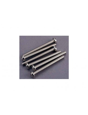 Traxxas Screws, M3x30mm roundhead (6)