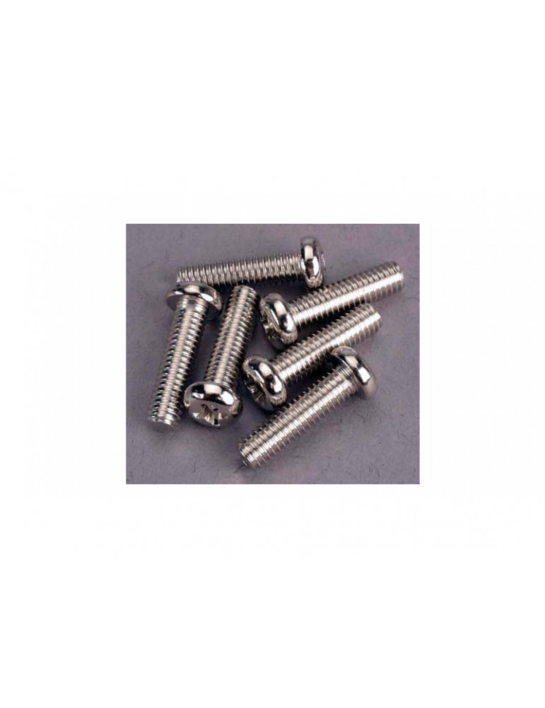 Traxxas Screws, M4x15mm roundhead (6)