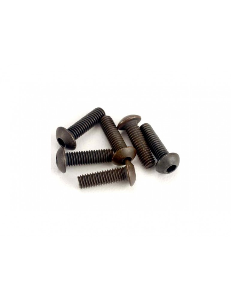 Traxxas Screws, M3x10mm button-head (hex drive) (6)