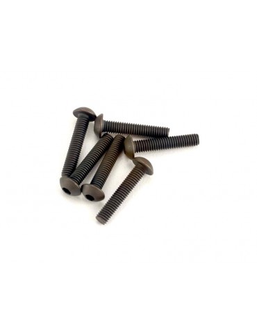 Traxxas Screws, M3x15mm button-head (hex drive) (6)