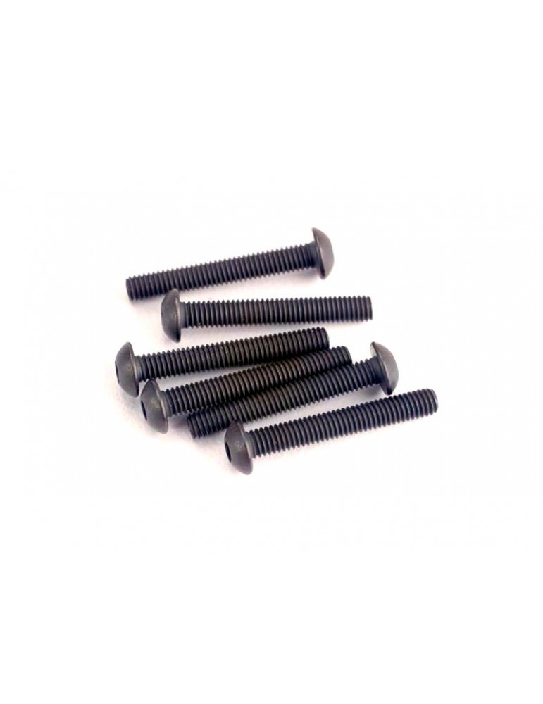 Traxxas Screws, M3x20mm button-head (hex drive) (6)