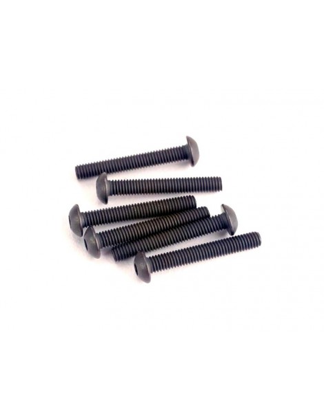 Traxxas Screws, M3x20mm button-head (hex drive) (6)