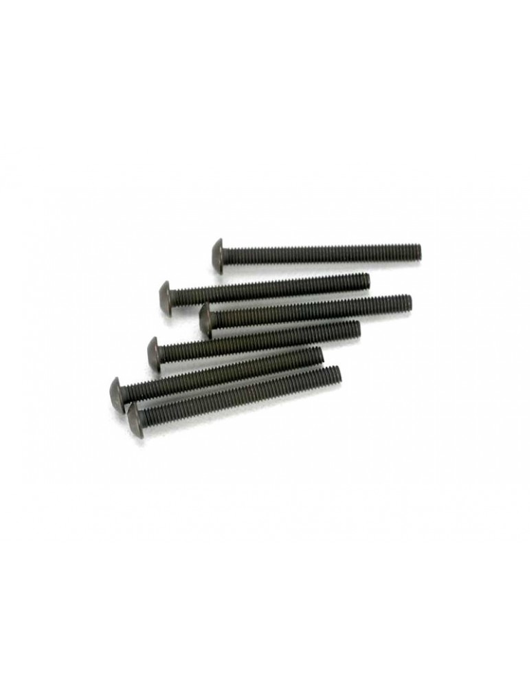 Traxxas Screws, M3x30mm button-head (hex drive) (6)