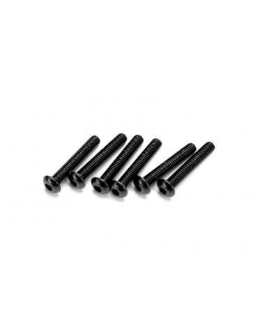 Traxxas Screws, M3x18mm button-head hex drive) (6)