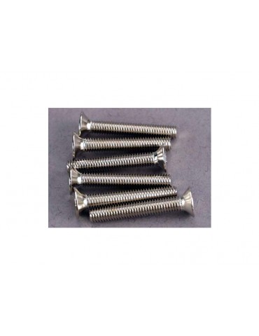Traxxas Screws, M3x20mm countersunk (hex drive) (6)