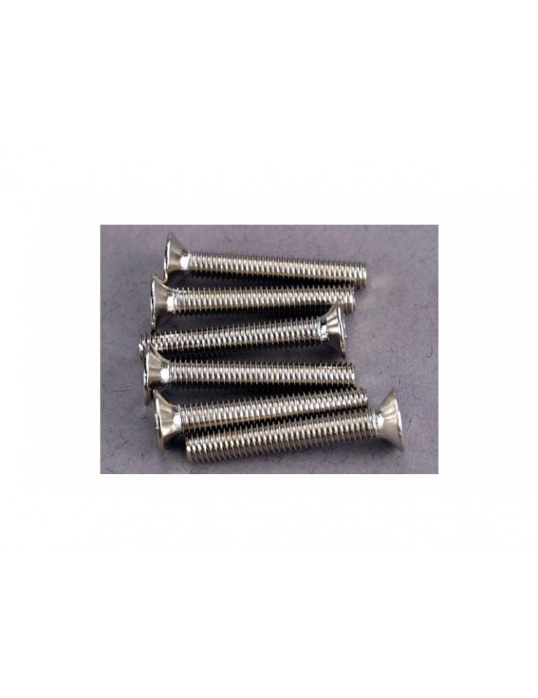 Traxxas Screws, M3x20mm countersunk (hex drive) (6)