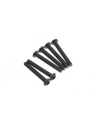 Traxxas Screws, M3x23mm button-head (hex drive) (6)