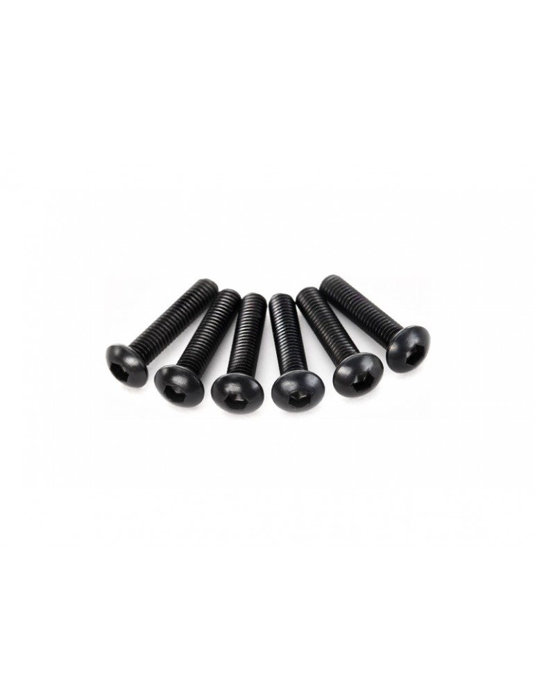 Traxxas Screws, M3x14mm button-head (hex drive) (6)