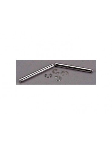 Traxxas Suspension pins, 31.5mm, chrome (2) w/ E-clips (4)