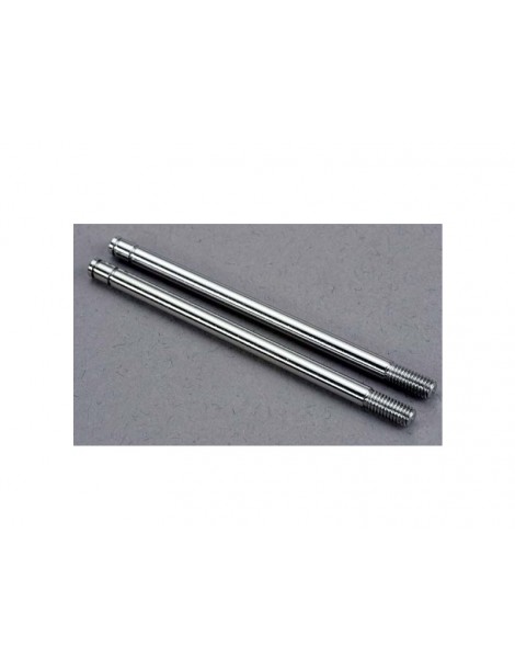 Traxxas Shock shafts, steel, chrome finish (xx-long) (2)