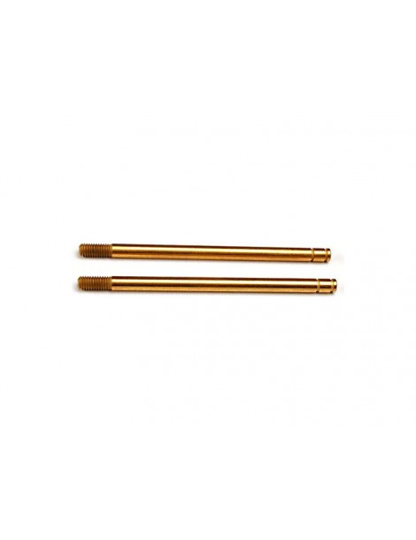 Traxxas Shock shafts, hardened steel, TiN (xx-long) (2)