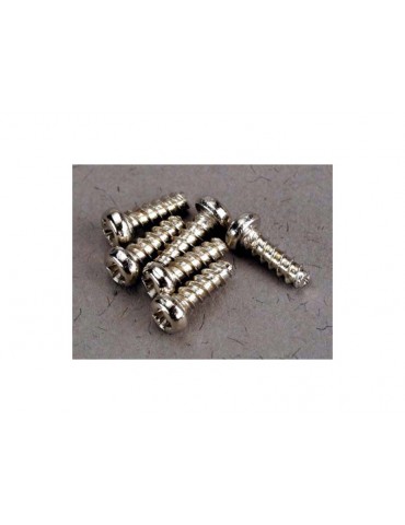 Traxxas Screws, 2x6mm roundhead self-tapping (6)