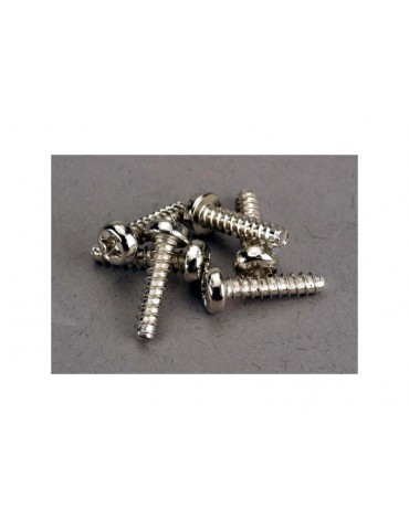 Traxxas Screws, 3x12mm roundhead self-tapping (6)