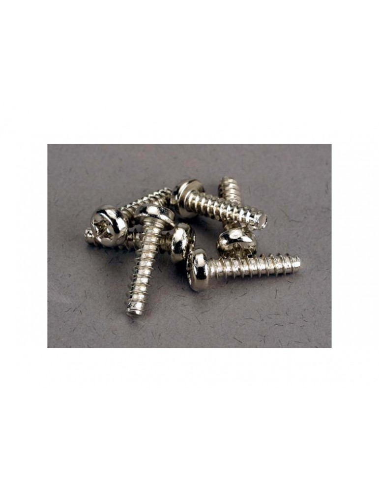 Traxxas Screws, 3x12mm roundhead self-tapping (6)