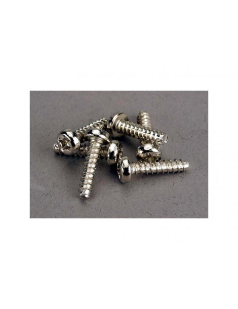 Traxxas Screws, 3x12mm roundhead self-tapping (6)