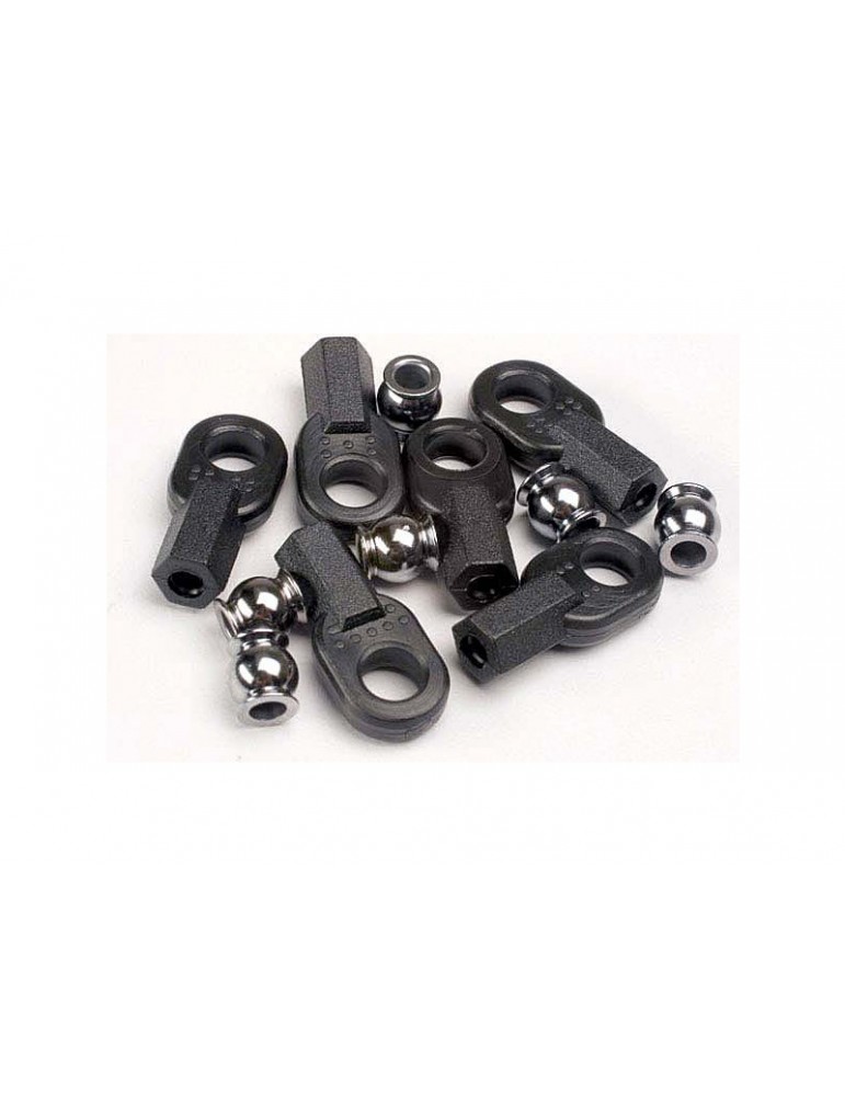 Traxxas Rod ends, long (6)/ hollow ball connectors (6)