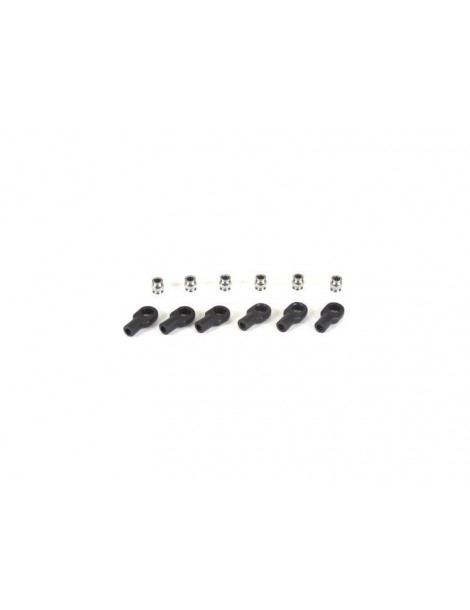 Traxxas Rod ends, short (6)/ hollow balls (6)