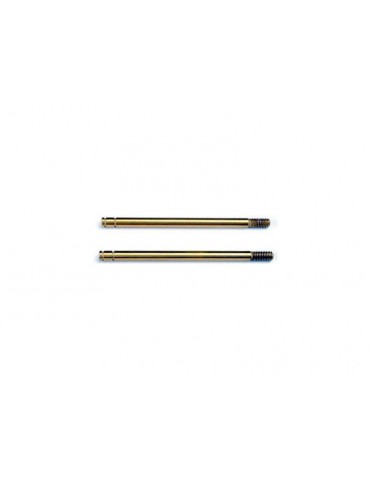 Traxxas Shock shafts, hardened steel, TiN (X-long) (2)