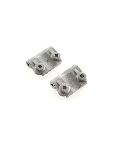 Traxxas Mounts, suspension arm (rear) (+/- 1deg) (l&r) (grey)